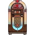 Crosley CR1208A-OA Slimline Full Size CD Jukebox with Bluetooth and Percolating Bubble Tubes - Holds 80 CDs