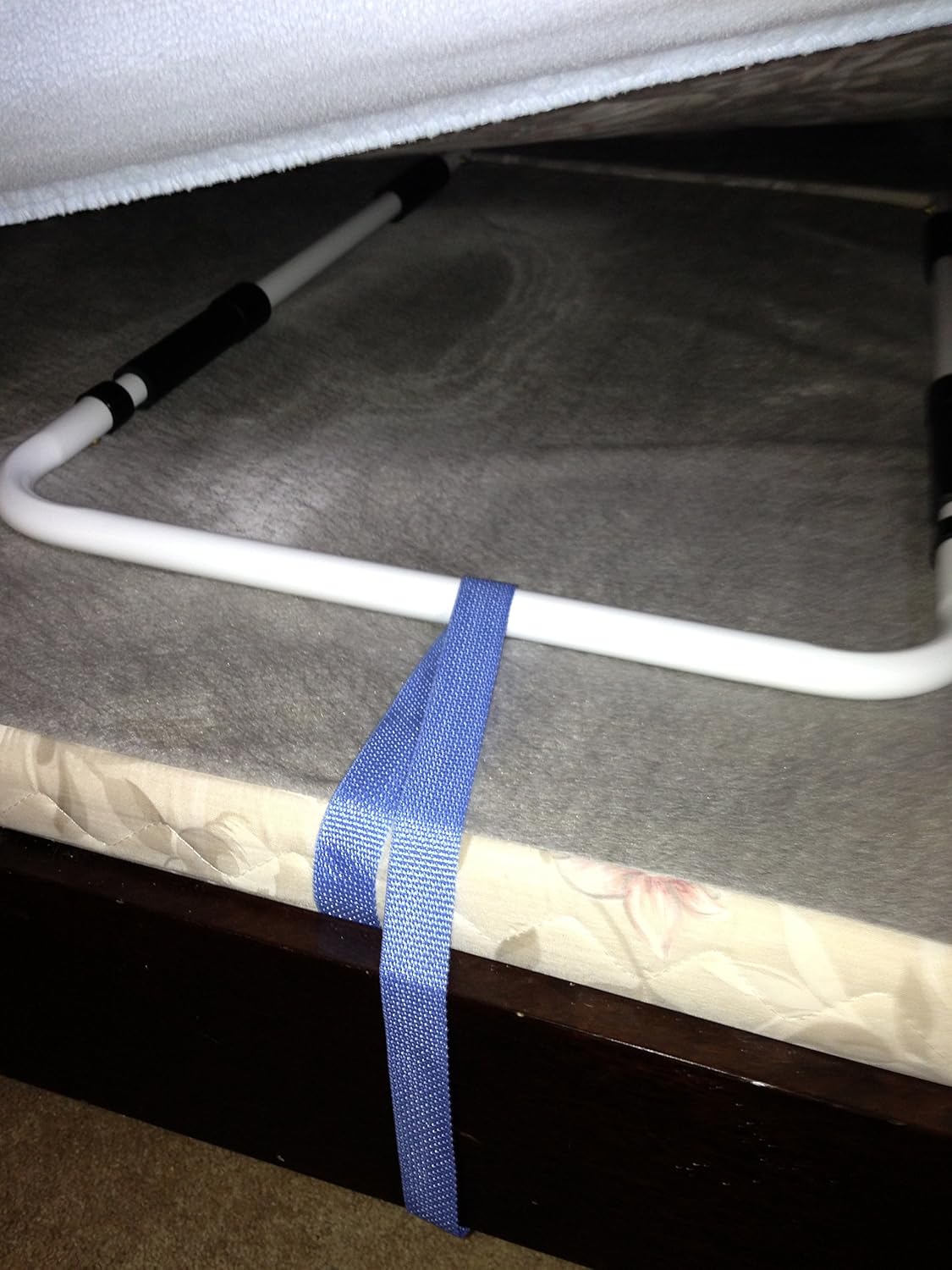 LumaRail Bed Assist Rail, Support Bar Handle. Includes LED Motion Sensor Nightlight + FREE Anchor Strap. New Model works with LOW BEDS and ADJUSTABLE HEIGHT TOP-RAIL ACCOMMODATES THICK MATTRESSES: Home & Kitchen