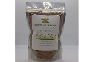 COUNTRY CREEK ACRES GROWING IS IN OUR ROOTS Beet Seed, Beets Sprouting Seeds, Microgreen, Sprouting, 6 OZ, NON GMO - Country Creek Acres Brand - High Sprout Germination- Juicing, Gardening, Hydroponics, Growing Salad Sprouts Product Name