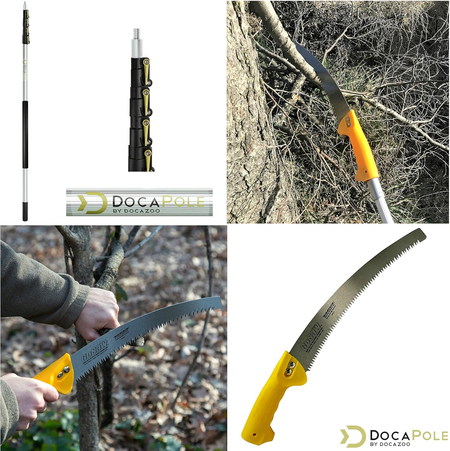Super Saturday DocaPole 6 24 Foot Pole Pruning Saw DocaPole Extension Pole GoSaw Attachment Use