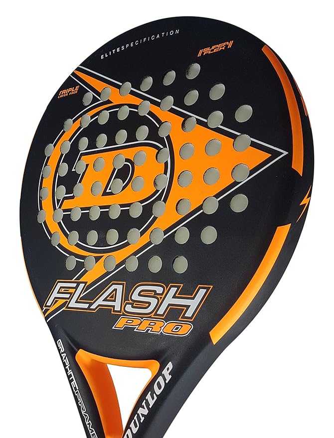 DUNLOP Flash Pro Pala Pádel de Tenis, Unisex Adulto