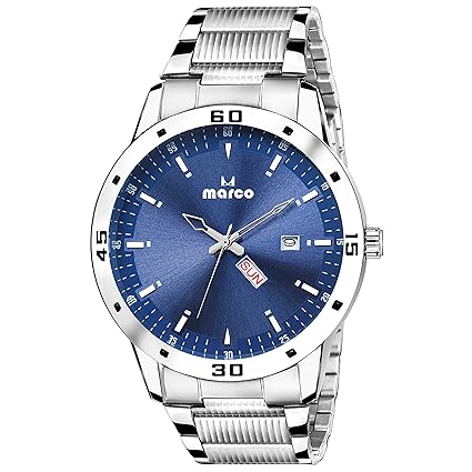 MARCO Day N Date MR-GR3014-BLUEE-CHAIN Elite Class Analogue Watch for Men & Boys