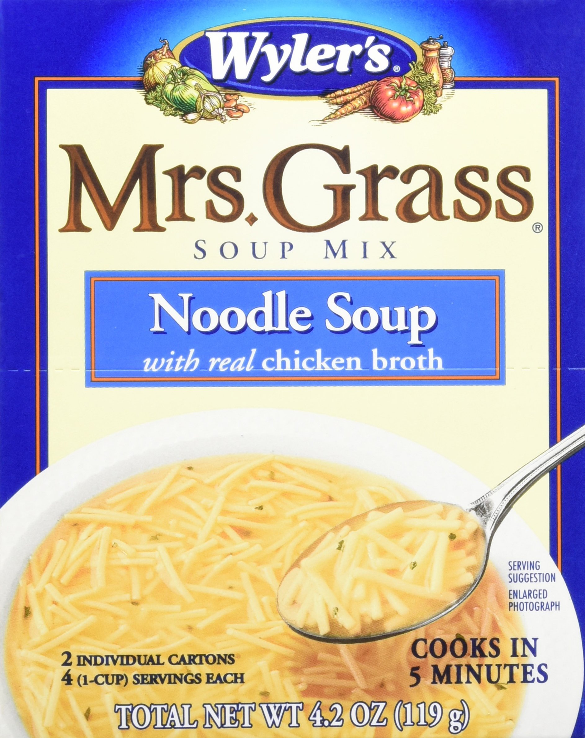 Amazon.com : Mrs. Grass Extra Noodles Soup Mix (5.2 oz Pack of 12 ...