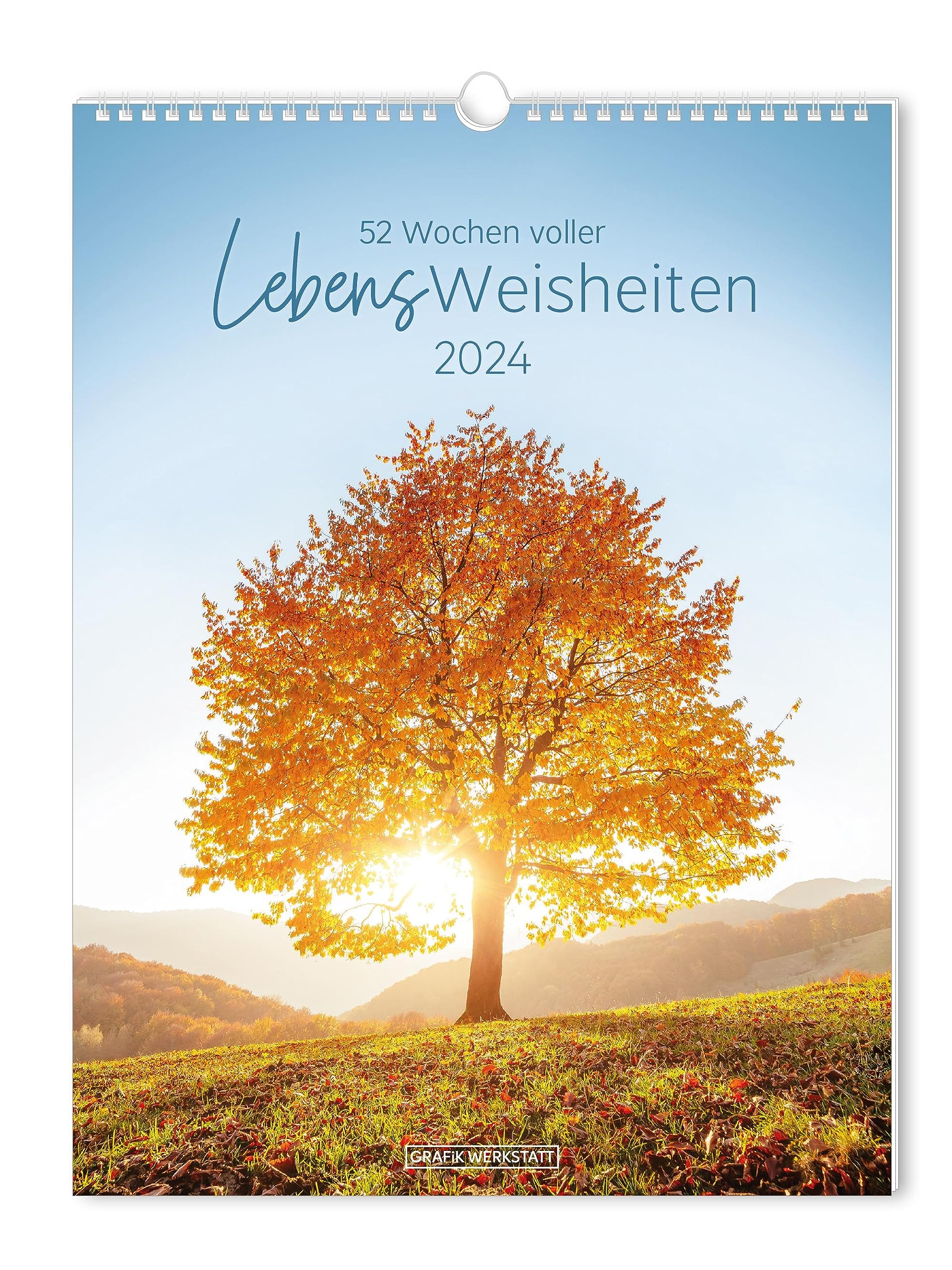 Weekly Calendar 2024 "LebensWisdom" [German Language] Large