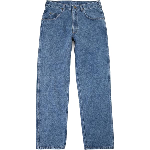 Jeans Wrangler 34x34 - Coupe Décontractée, Délavage Stone, état Comme Neuf