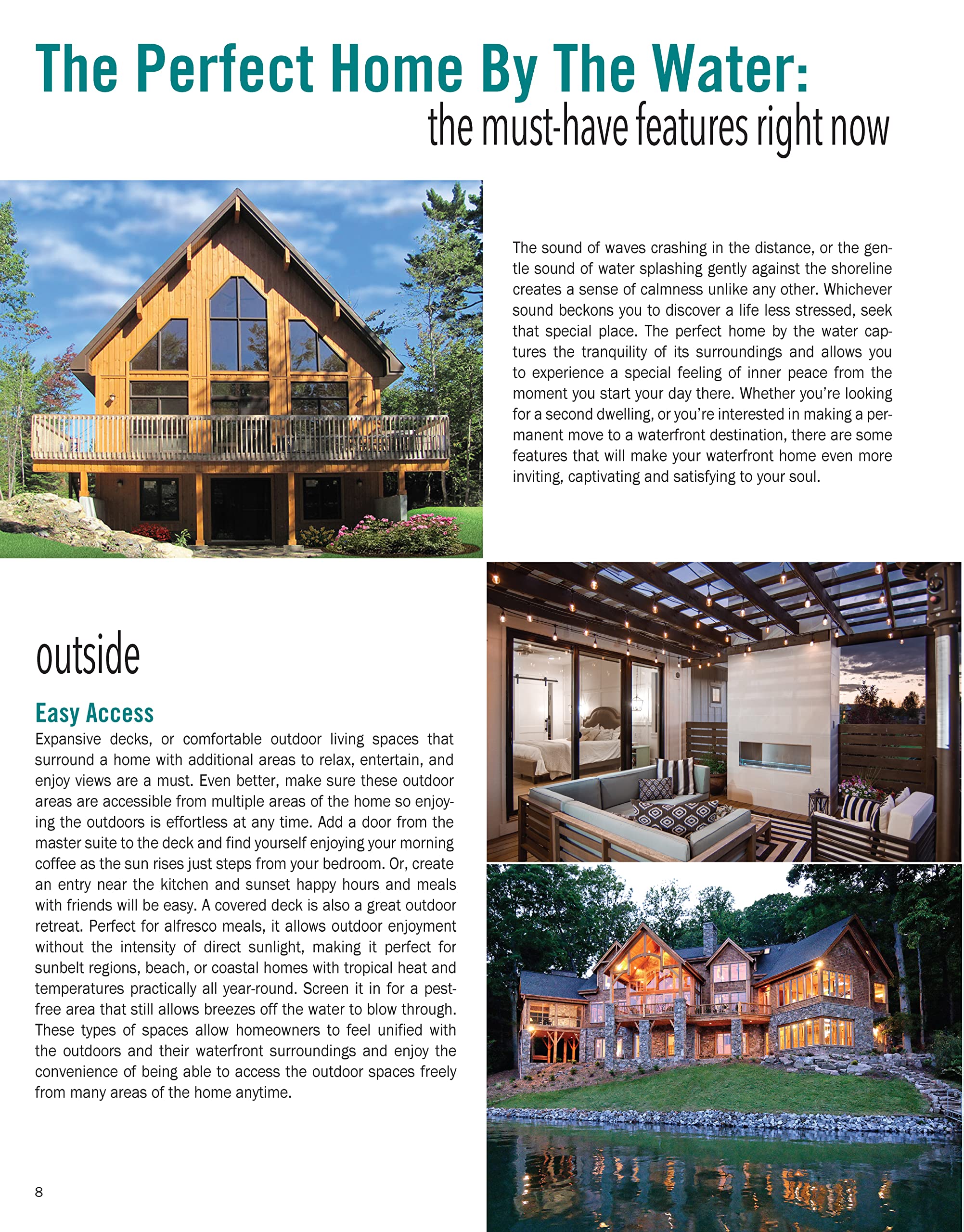 Ultimate Waterfront Home Plans: 179 Designs Ideal for Personal, Family, and Company Retreats (Creative Homeowner) Bungalows, Multi-Master Suites, Modern, and More Homes Designed for Waterside Sites