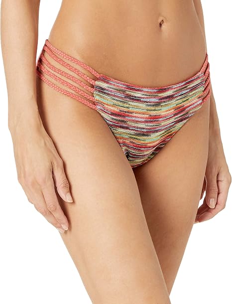 Luli Fama Women's Full Coverage Bottoms – Sexy Drawstring Side Tie Swimwear From Cruise Collection - View #7