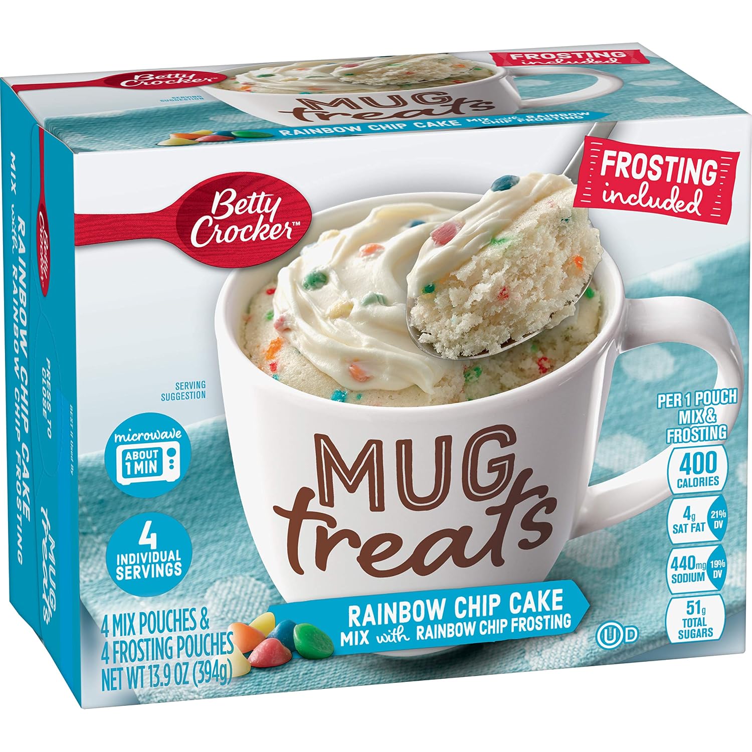 Betty crocker mug treats cake Mix rainbow chip (016000135635)