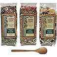 Sierra Soups Healthy, Hearty, All Natural and Gluten Free Soups - 3 Pack Assortment: Fresno Fog Split Pea, French Style 5 Bean & Mama Sorrenti’s Minestrone. Includes Soup Spoon