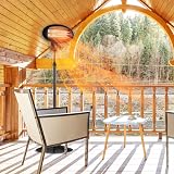 DONYER POWER Electric Quartz Patio Heater 2000W Outdoor Waterproof view 2