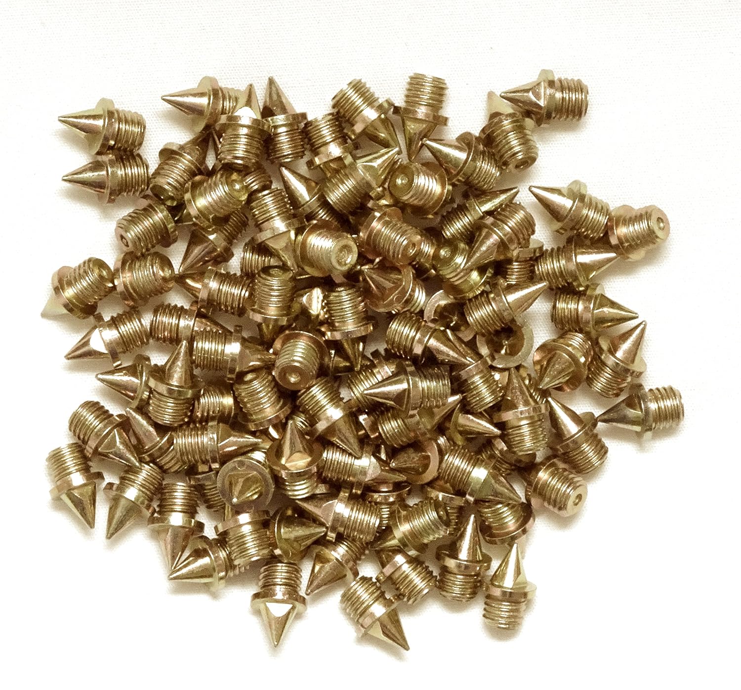 100 1/4 inch (6mm) Goldtoned Steel Track and Cross