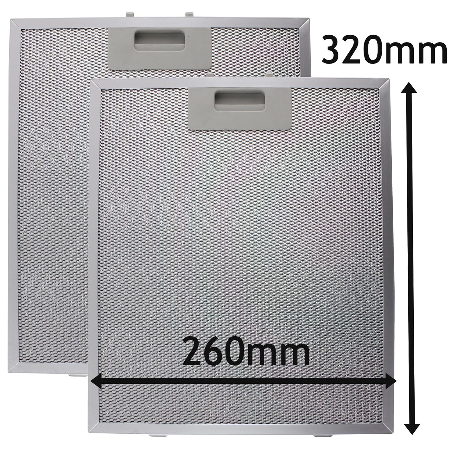SPARES2GO Metal Mesh Filter for Cooke & Lewis/B&Q/CATA Cooker Hood Extractor Fan Vent (Pack of 2 SPARES2GO Metal Mesh Filter for Cooke & Lewis/B&Q/CATA Cooker Hood Extractor Fan Vent (Pack of 2