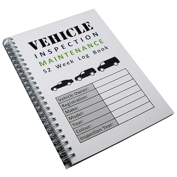 5 Pack A5 52 Week Vehicle Inspection Maintenance Record Book Commercial Driver Safety Checks