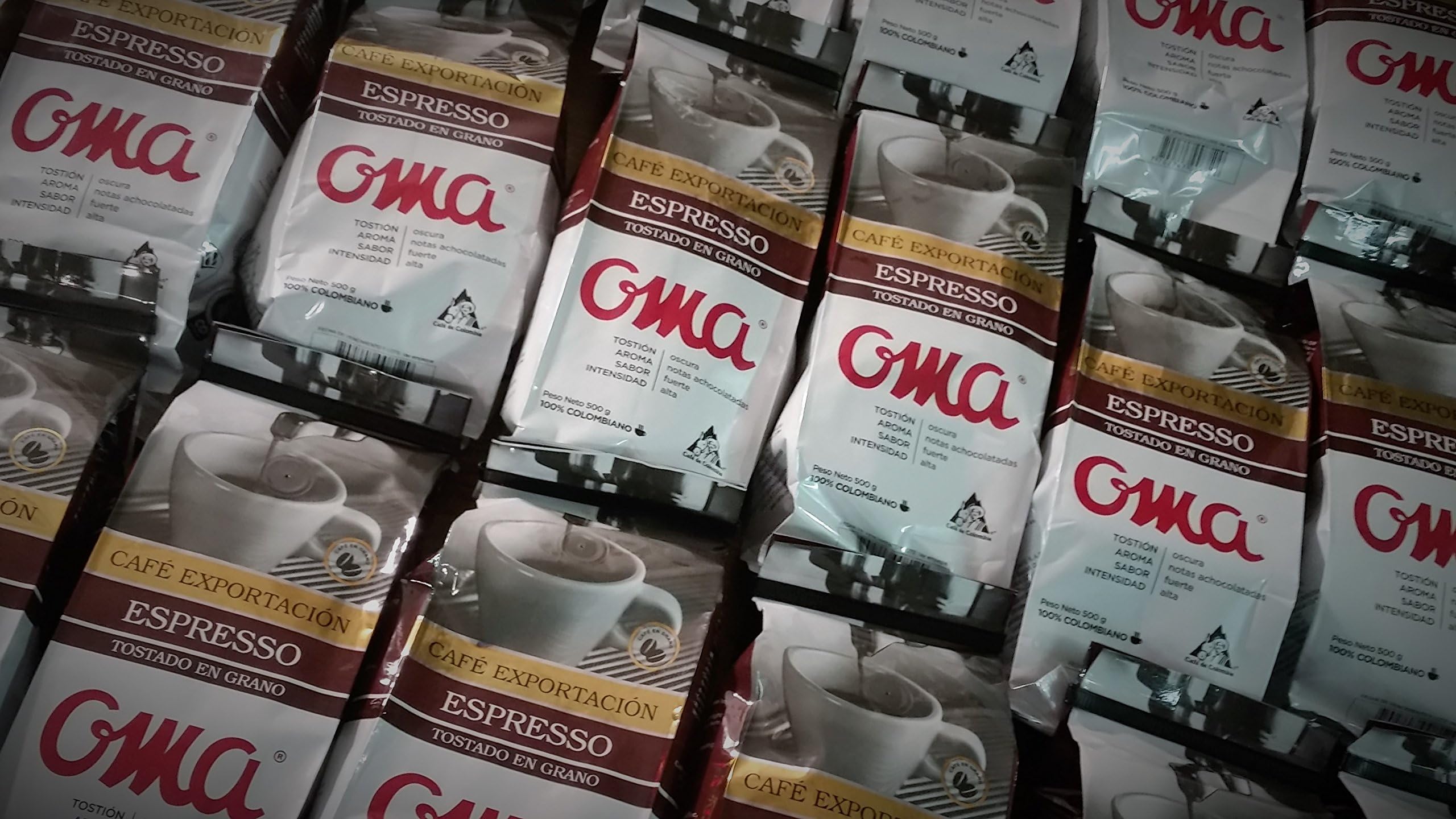 Coffee Dark Roasted OMA ESPRESSO Beans 10 pounds full BOX, Arabica Colombian Coffee Beans