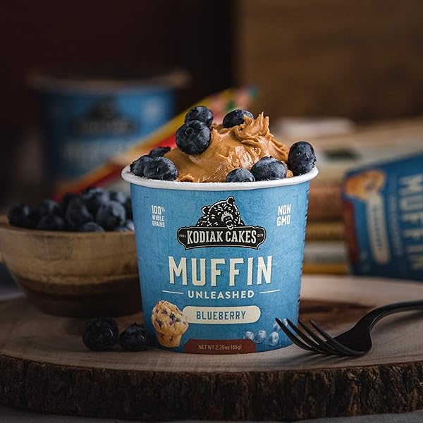 KODIAK CAKES MINUTE MUFFINS, MOUNTAIN BLUEBERRY, 2.29 OUNCE (PACKAGING MAY VARY)