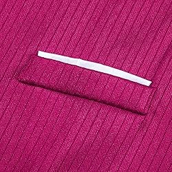 Barry.Wang Mens Hot Pink Formal Vest Striped Casual