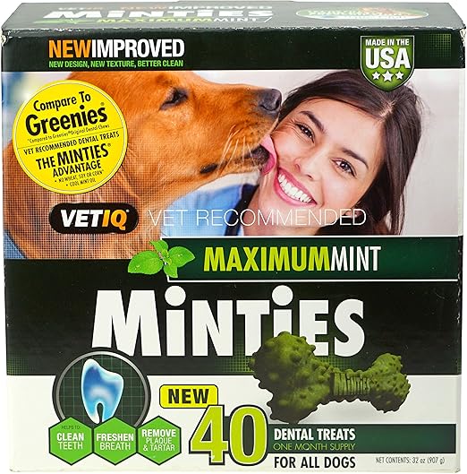 Amazon Com Vetiq Minties Dog Treat Kitchen Dining