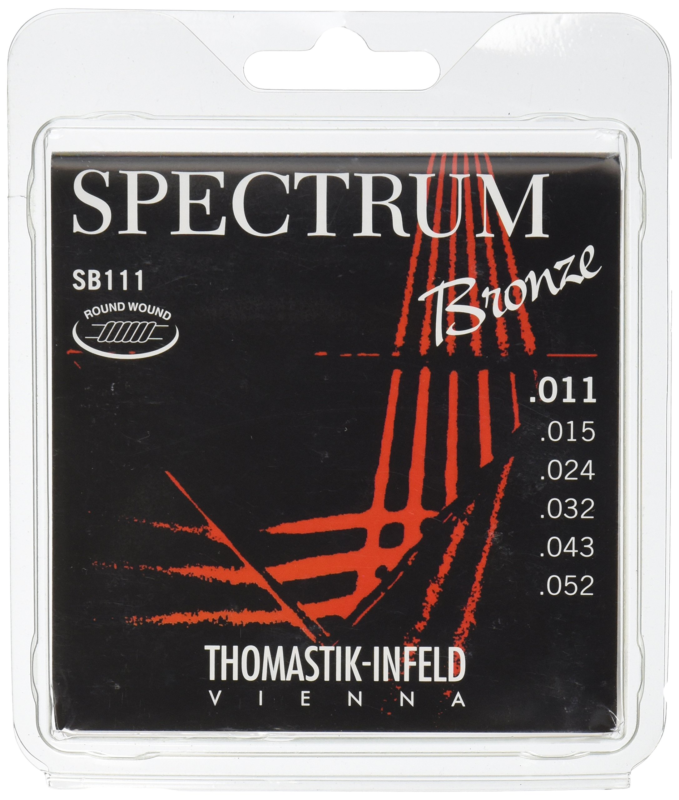 Thomastik strings for acoustic guitar Spectrum Bronze Series nickel-free set SB111 light .011-.052
