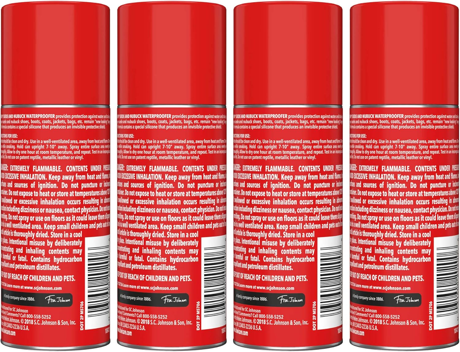 KIWI Suede and Nubuck Shoe Protector, for Shoes, Boots, and More, Spray Bottle, 4.25 Oz, Pack of 4: Health & Personal Care