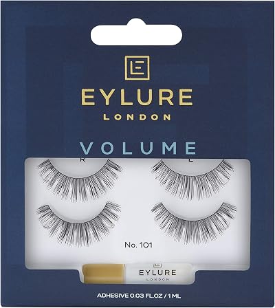 Eylure Volume 101 Twin Pack Eyelashes with Latex Free Glue