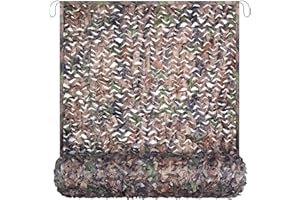 Yeacool Camo Netting Camouflage Netting Mesh 10X20 20X20 Light Weight Burlap Hunting Blind Net for Hunting Party Decorations Deer Stand Window Screen Sunshade Car Cover Camping Shooting