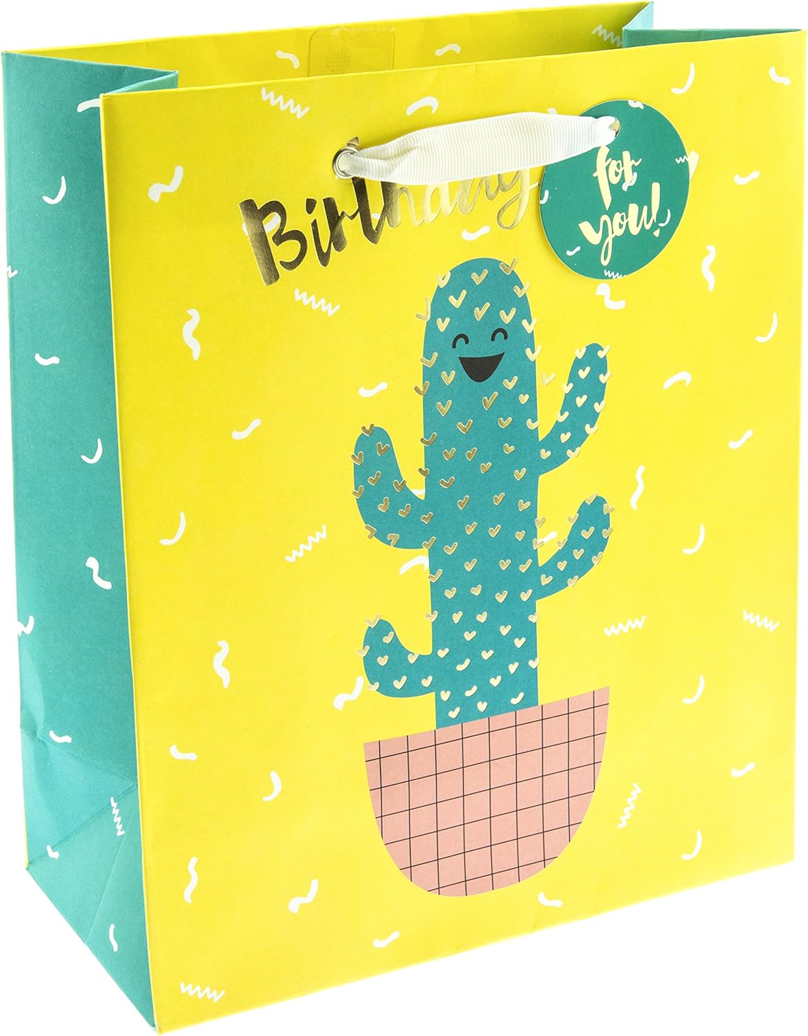 Graphique Cactus Hug - Bolsa de regalo mediana (GG0163): Amazon.es: Oficina y papelería