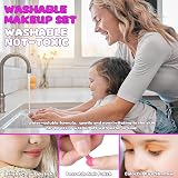 FHNSEL 54 Pcs Kids Makeup Kit Safe Non-Toxic Princess Satchel view 5