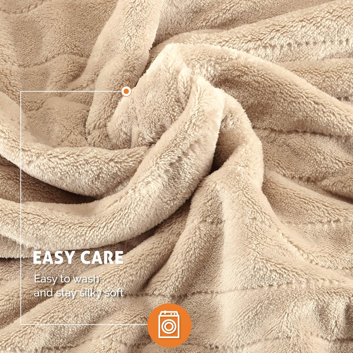 Degrees of Comfort [Advanced Microplush Heated Blanket for Bed & Living Room | Machine Washable Electric Blanket W/Auto Shut Off | Preheat Setting | UL Certified and EMF Radiation Safe - Beige: Home & Kitchen