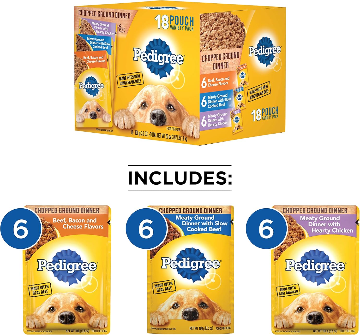 amazon pedigree wet dog food