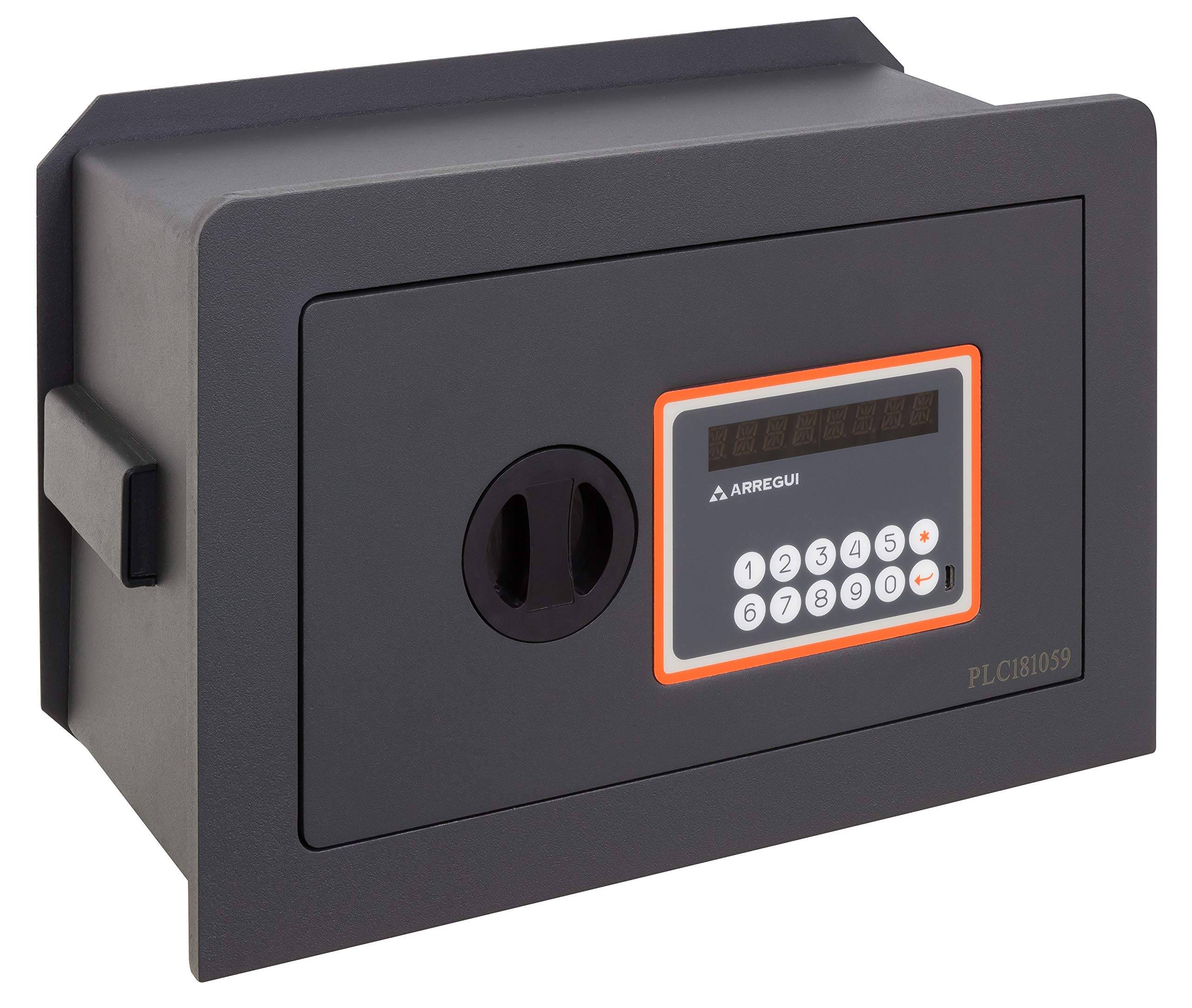 Arregui 181110 Plus-C Electronic Wall Safe with Extendable Bottom