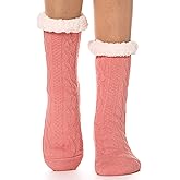 EBMORE Women Slipper Fuzzy Socks Fluffy Cozy Cabin Warm Winter Soft Thick Comfy Fleece Non Slip Home Socks