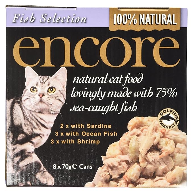 Encore Natural Cat Food Fish Selection, 8 x 70g Amazon.co.uk Prime Pantry