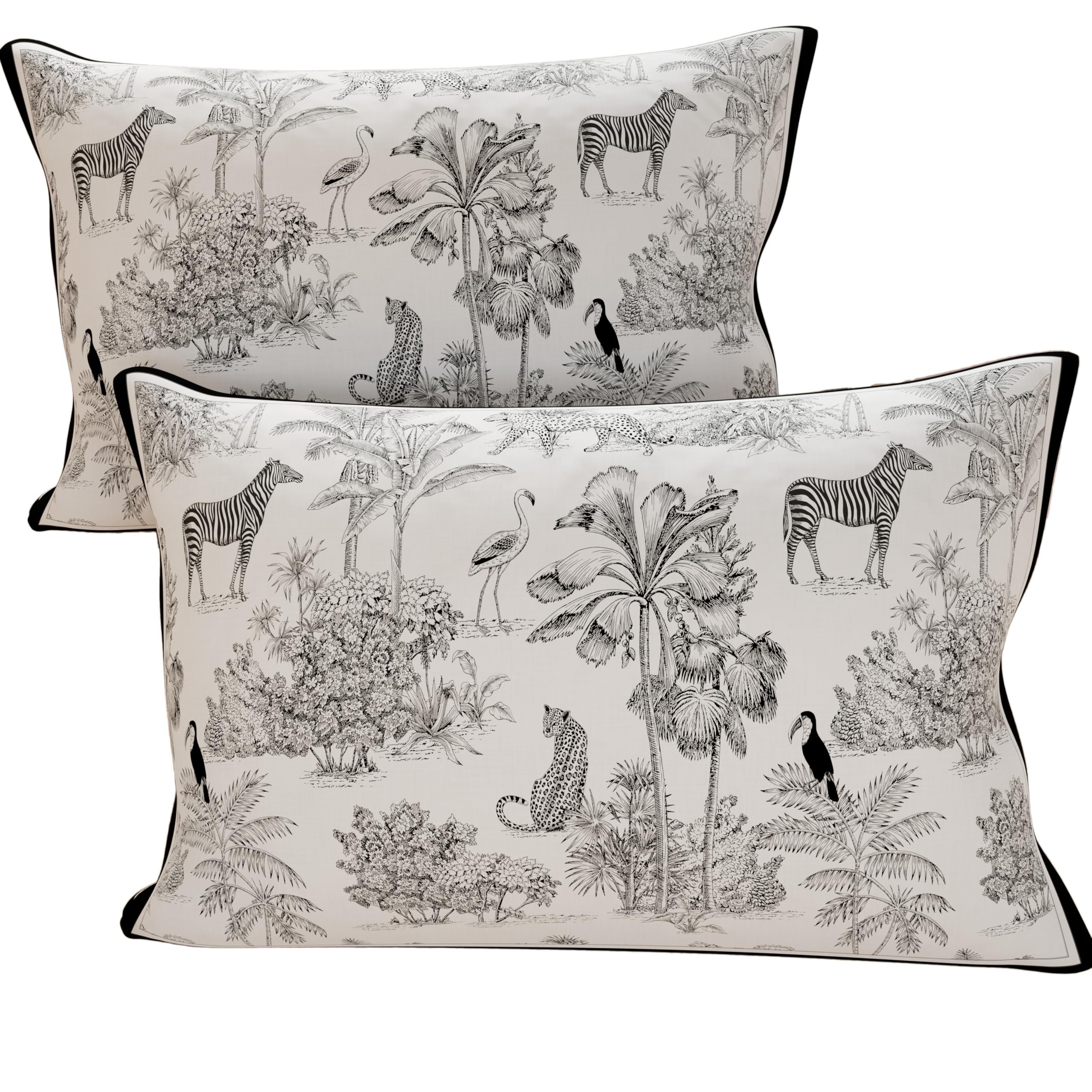 PETTI Artigiani Italiani - Bed Pillowcases, Pair of Pillowcases 50 x 80 cm, Pillow Case, Hypoallergenic Microfibre Pillowcases, Made in Italy, Animal Pillow Cases 02 — image 1