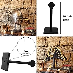 Mythorjan Wooden Helmet Stand Display Décor Stand