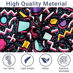 Xdceu Men’s Golf Polo Shirts Retro 80s Print Mens