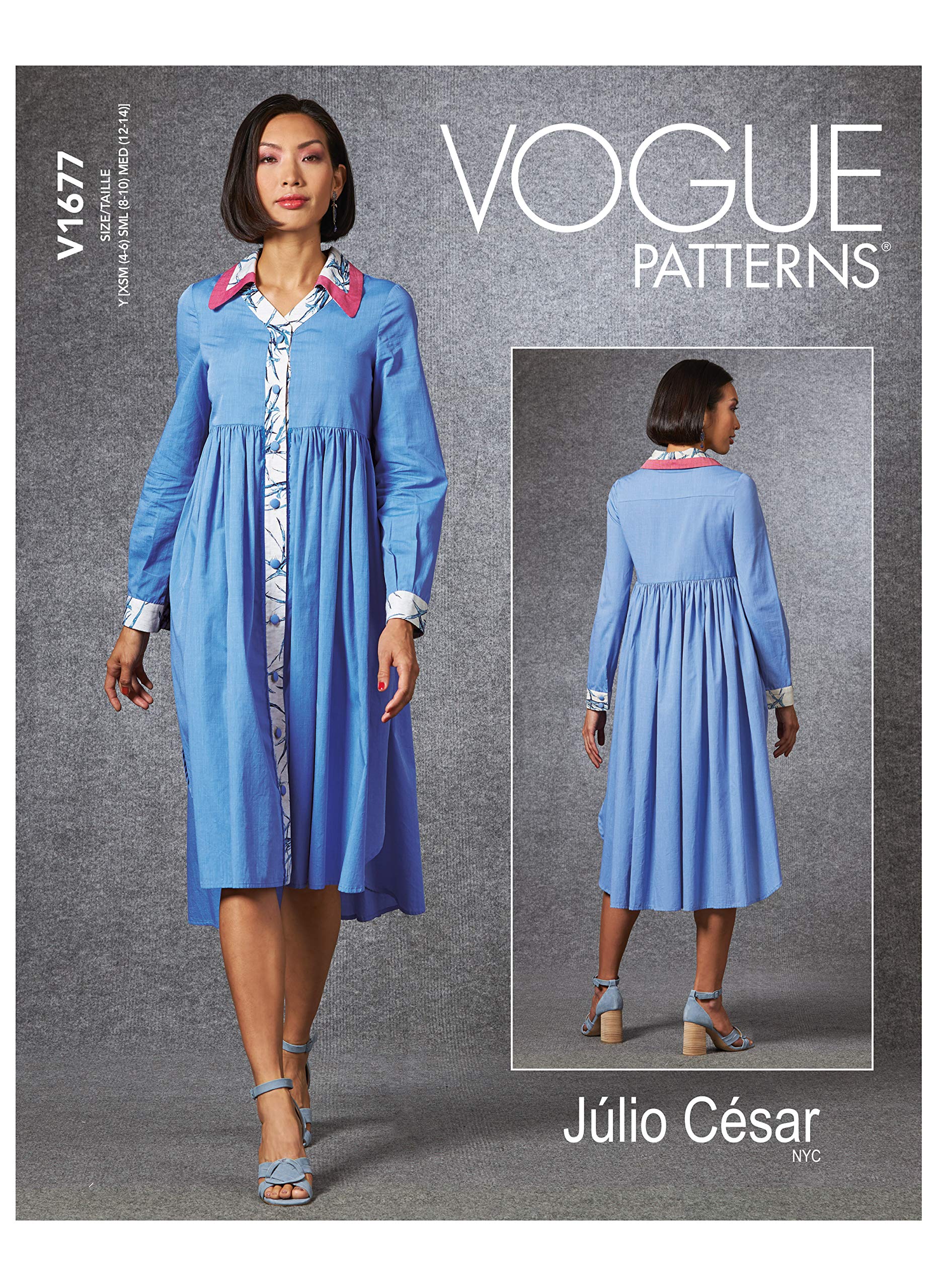 Vogue Pattern V1677Y Misses' Dress Y (XSM-SML-MED), Paper, Various
