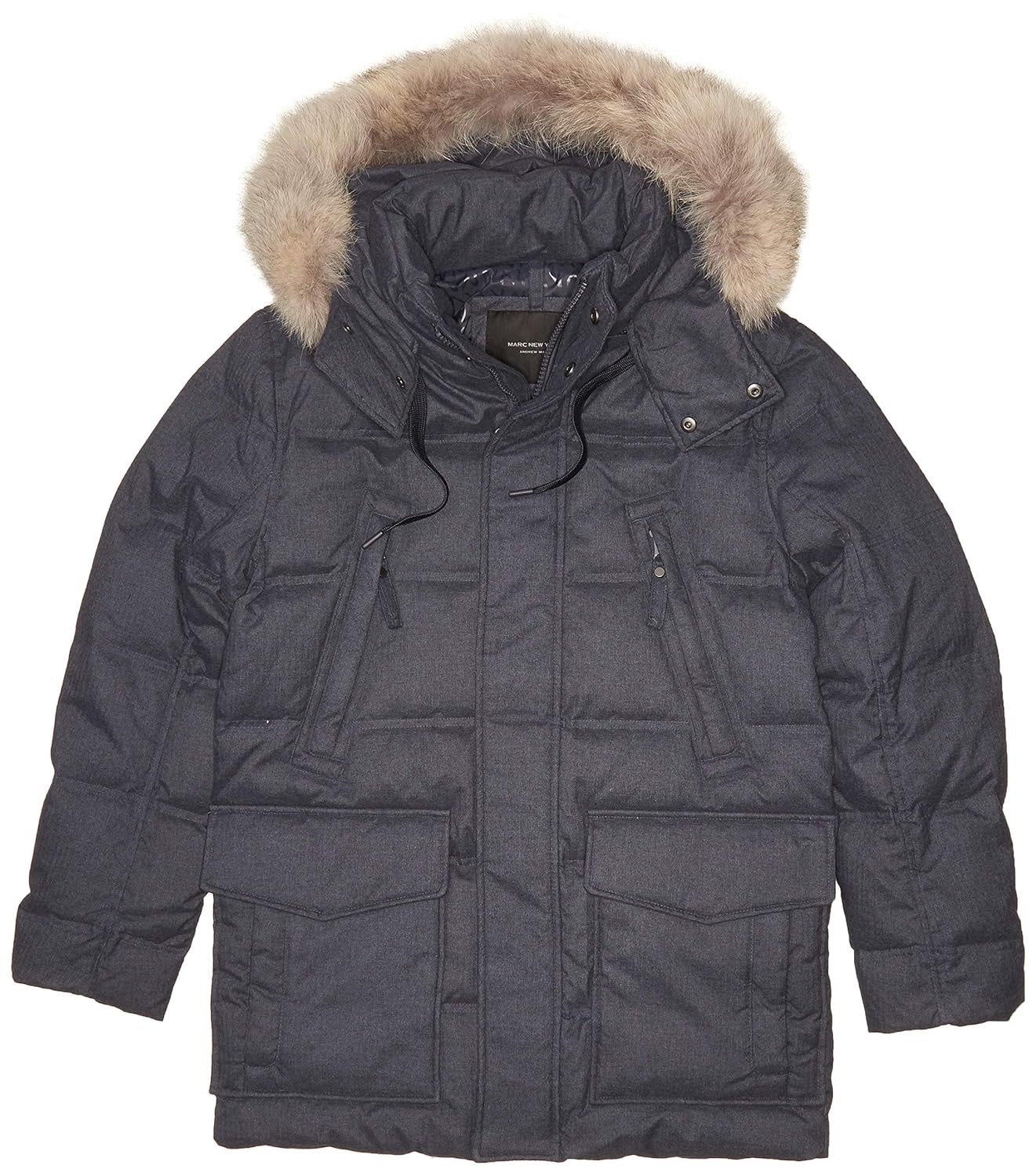 andrew marc coyote fur hooded parka