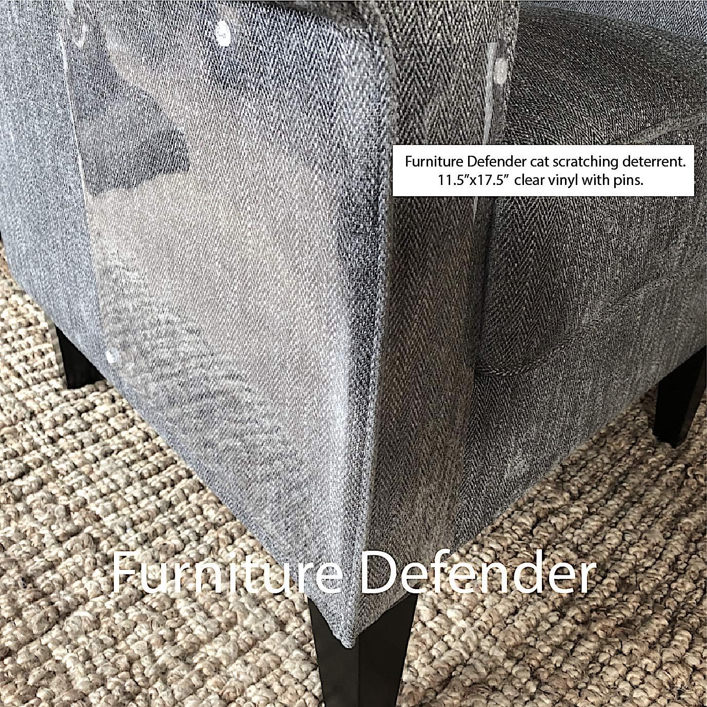 Furniture Defender Cat Scratch Deterrent is How to Love Your Pet by Protecting Your Upholstered Furniture - Stops Scratching Cats - 2 Guards Per Package - Made in USA : Pet Supplies