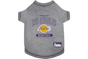 Pets First NBA PET TEE Shirt Los Angeles Lakers Basketball Team Dog Shirt, Size X-Large. Soft Breathable Stretchable Washable Pet T-Shirt XL. Cool, Fashionable Pet Shirt for LA Lakers Basketball Fans