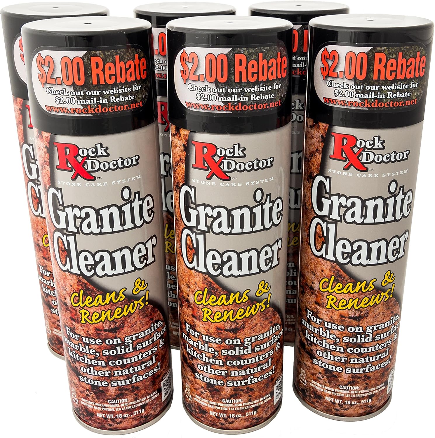 Rock Doctor Granite Cleaner Cleans& Renews Surfaces (18 oz) Surface Cleaner