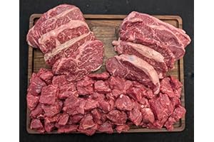 MEAT N' BONE Meat N Bone Everyday Beef Steak Bundle 5 Entrecôte, 5 Petit New York Strip Steaks, 5 Filet Mignon Cubes | Hand-Trimmed Restaurant-Quality Steak Meat Perfect For Grilling, Pan Searing, BBQ