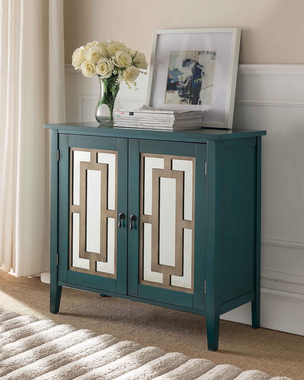 Best console table doors teal