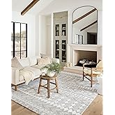 Loloi II Bliss Shag Grey/White 5'-3" x 7'-6" Area Rug