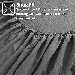 Casa Platino Queen Sheets, Pre Washed Soft Queen