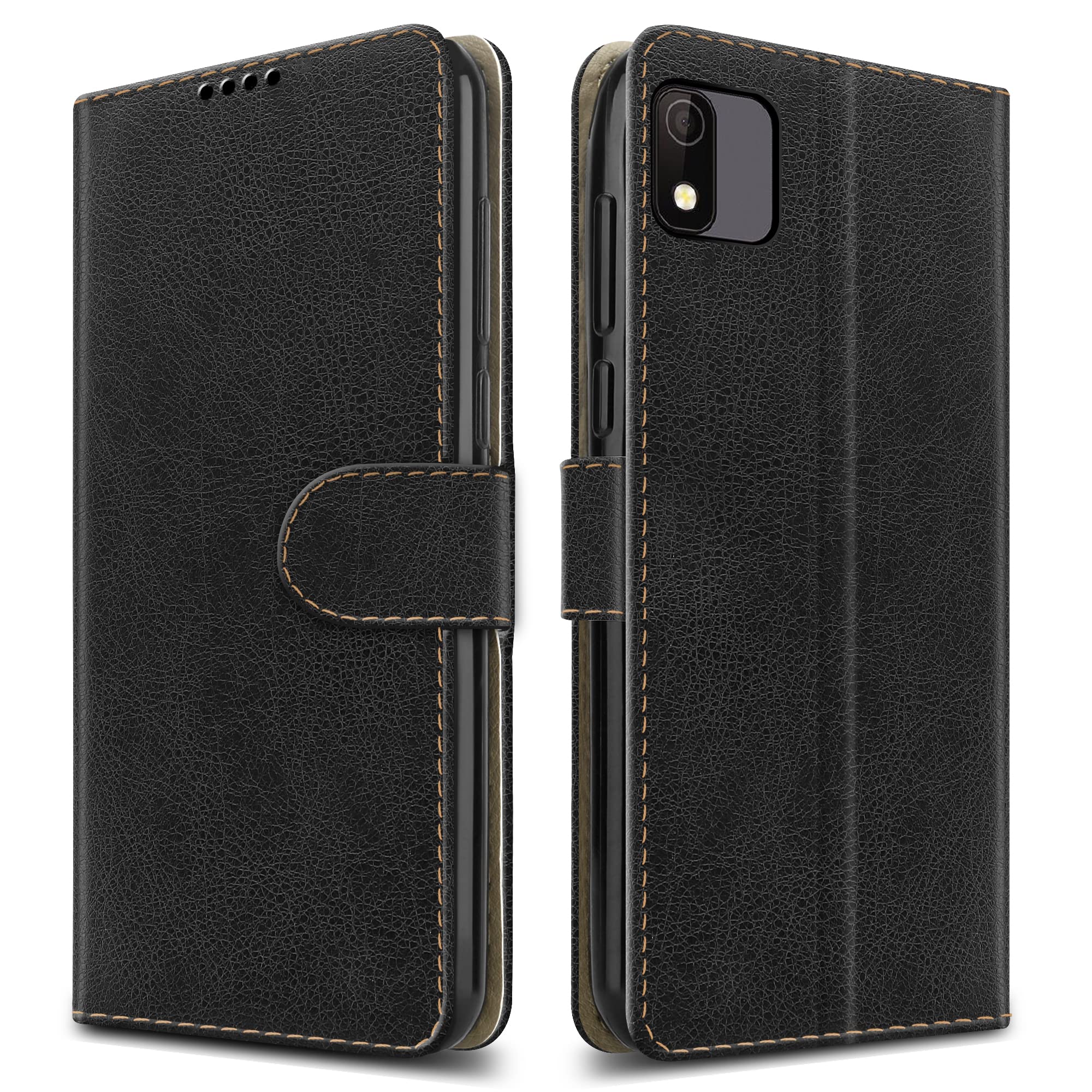 PIXFAB For Vodafone Smart N12 Leather Phone Case, Magnetic Closure Full Protection Book Folio Design, Wallet Case Cover [Card Slots] and [Kickstand] For Vodafone Smart N12