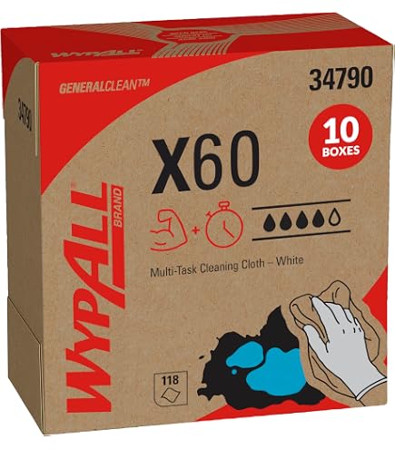Amazon.com: WypAll 34790CT X60 Wipers, POP-UP Box, White 126/Box