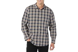 Amazon Essentials Men's Long-Sleeve Slim-Fit Stretch Poplin Shirt