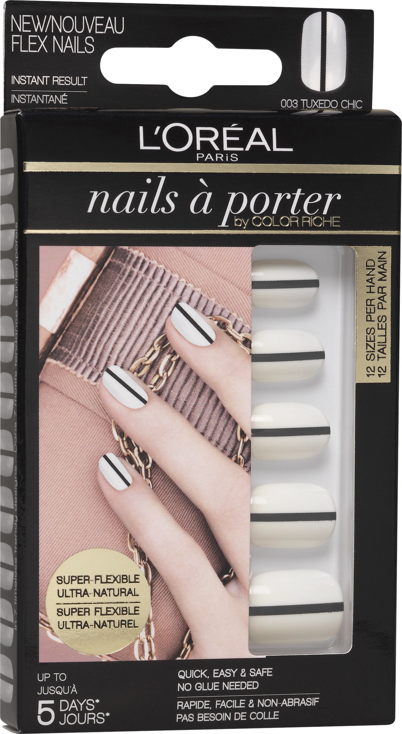 L'oreal Faux Ongles Nails à Porter By Color Riche - 003 Tuxedo Chic