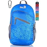 Outlander Packable Handy Lightweight Travel Hiking Backpack Daypack-Light Blue-L