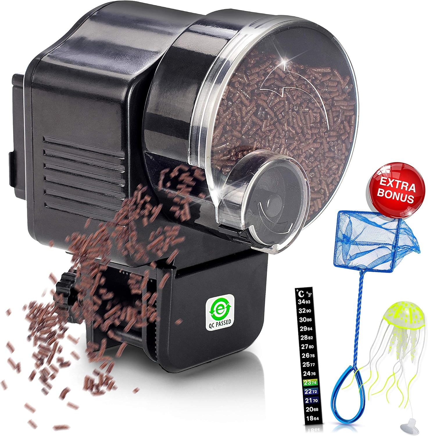 Amazon Com Pelepet Automatic Fish Feeder Aquarium Feeder Fish